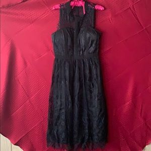 Black lace dress